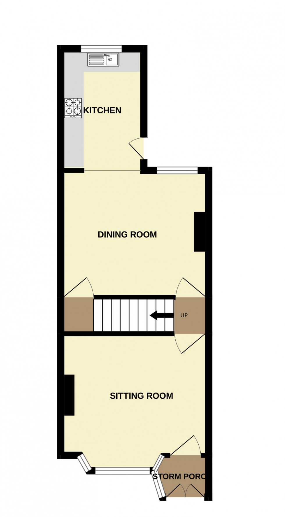 Floorplan for Verandah Cottages, Hartley Wintney