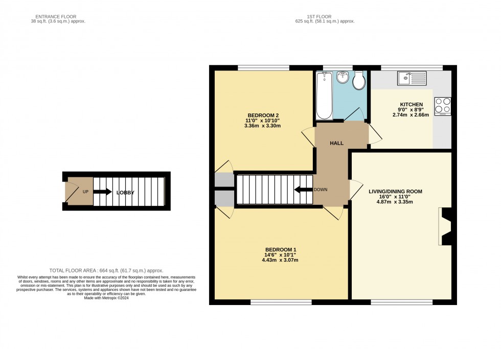 Floorplan for Cranbourne Lane, Basingstoke