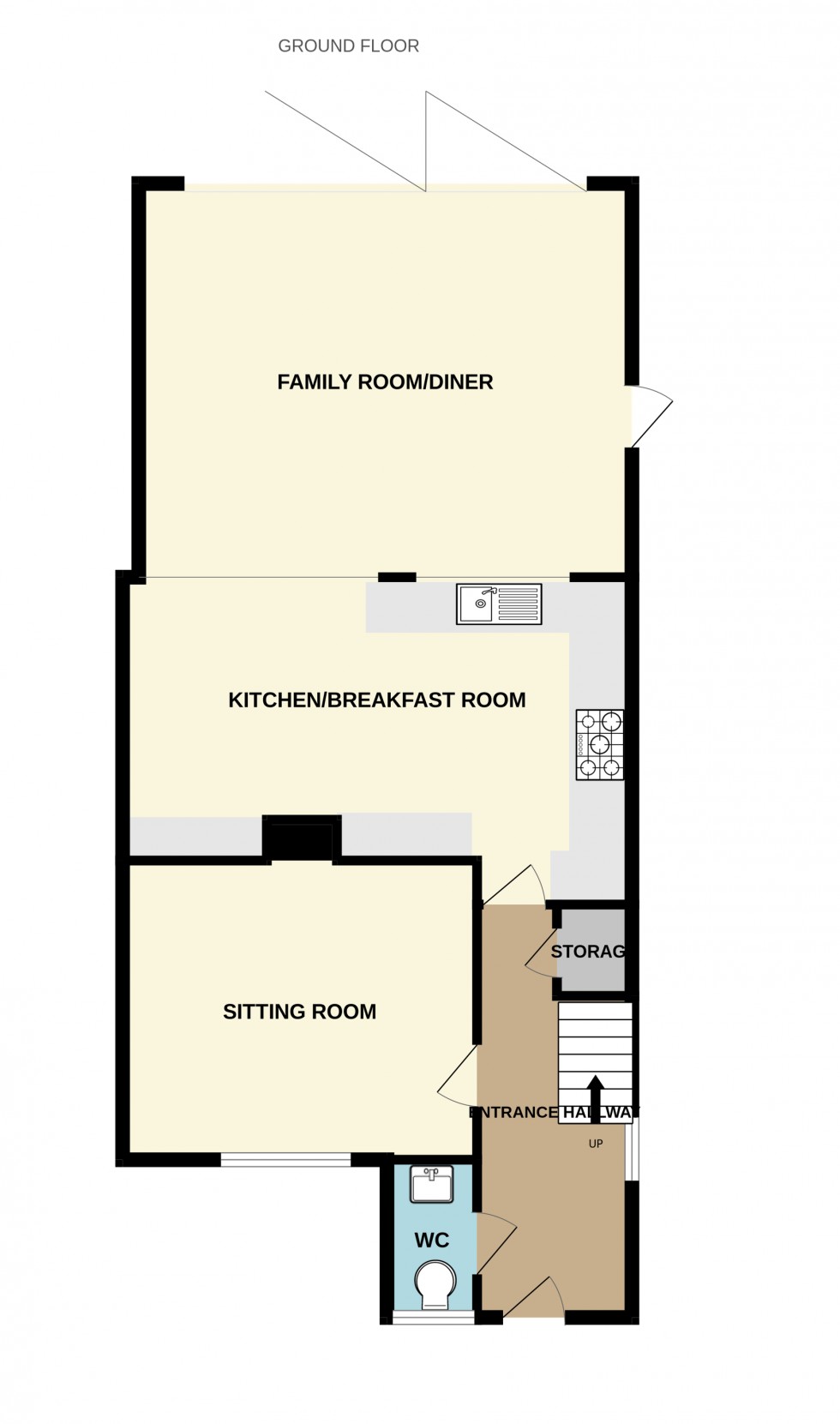 Floorplan for Weir Road, Hartley Wintney
