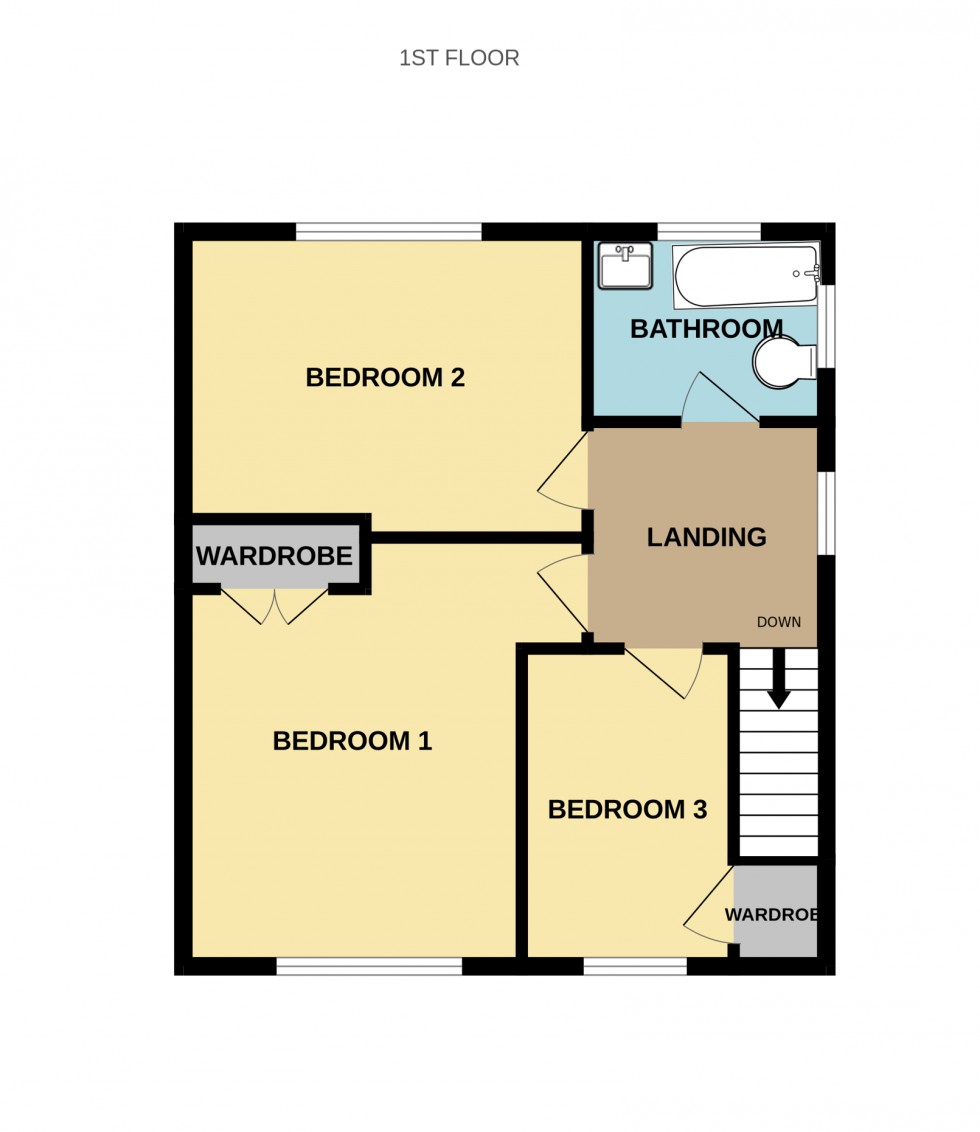 Floorplan for Weir Road, Hartley Wintney