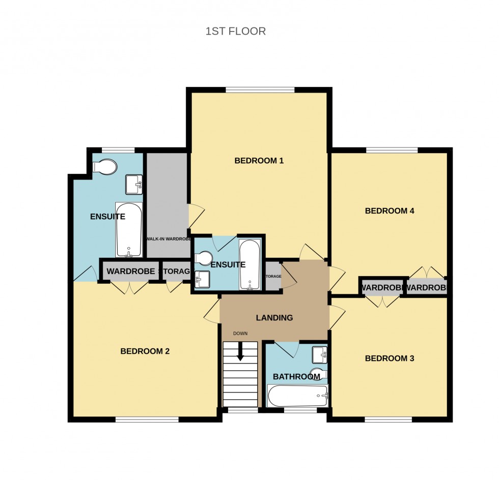 Floorplan for Springfield Avenue, Hartley Wintney