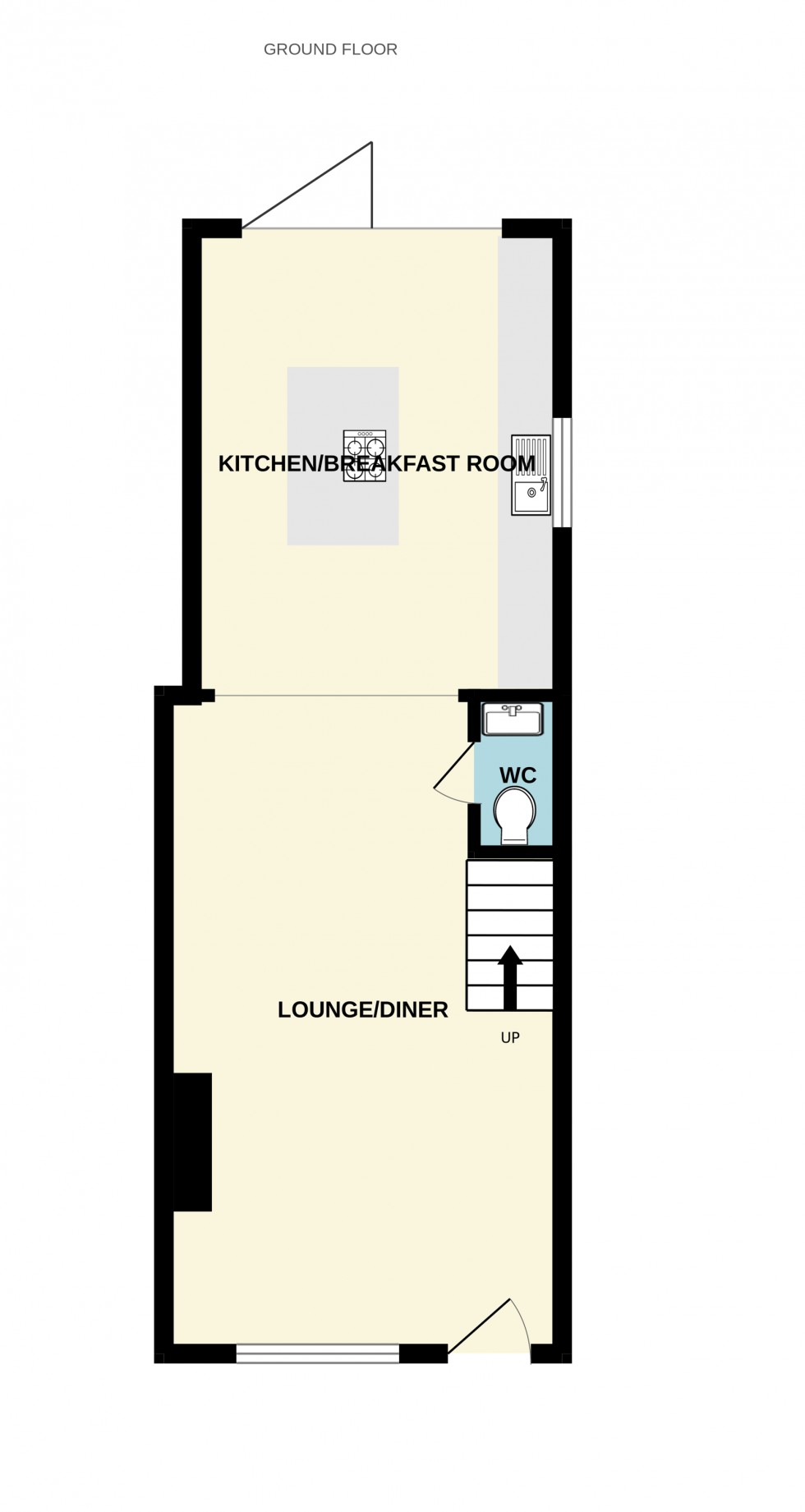 Floorplan for Oakland Terrace, Hartley Wintney