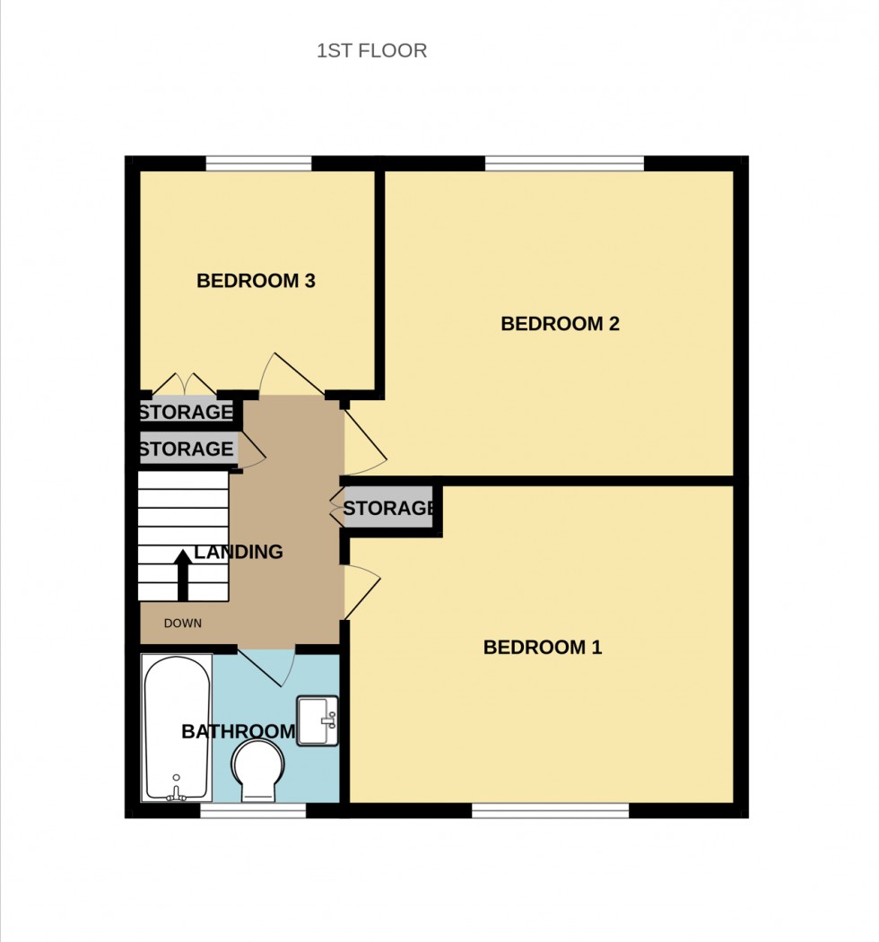 Floorplan for Mitchell Avenue, Hartley Wintney