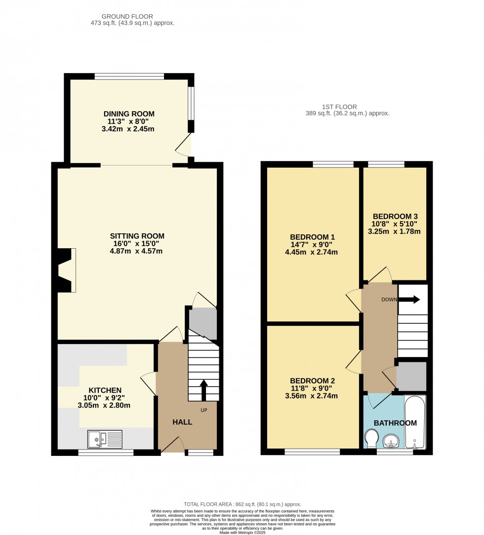 Floorplan for Packenham Road, Basingstoke