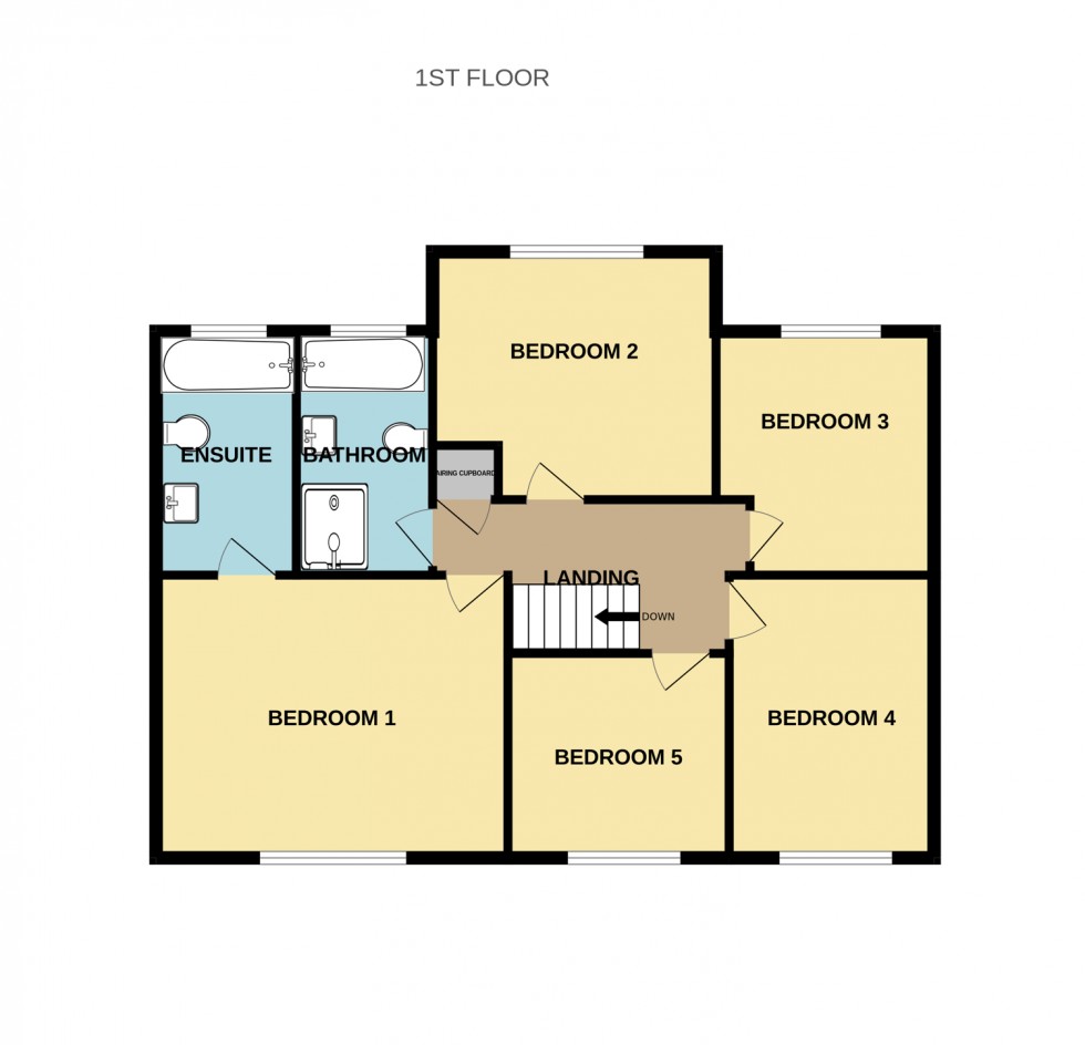 Floorplan for Derbyfields, North Warnborough