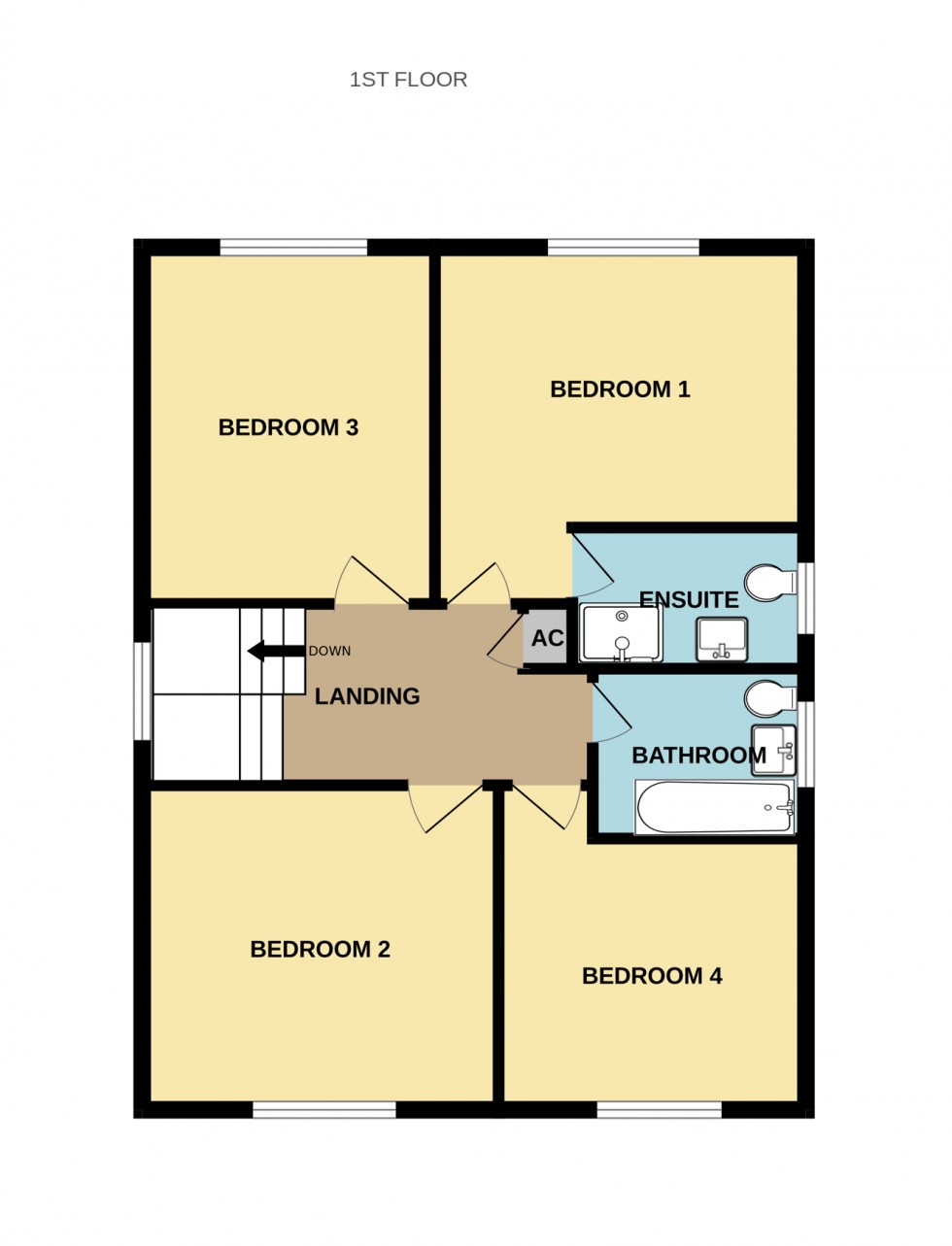 Floorplan for Longbridge Close, Sherfield-on-Loddon