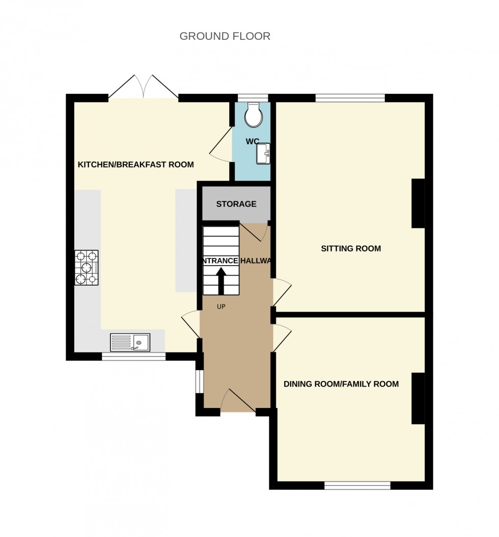 Floorplan for Phoenix Terrace, Hartley Wintney