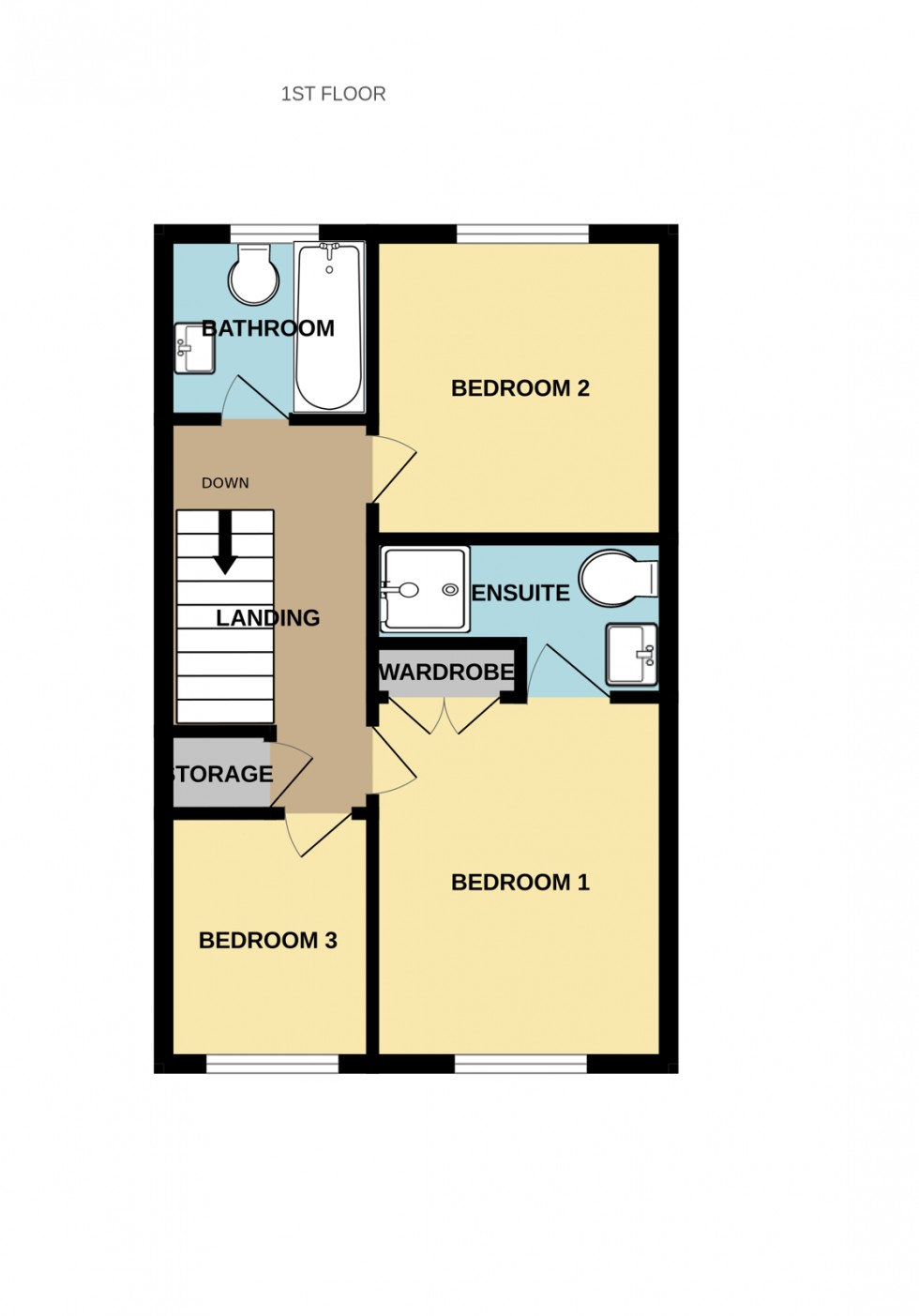 Floorplan for Damson Drive, Hartley Wintney