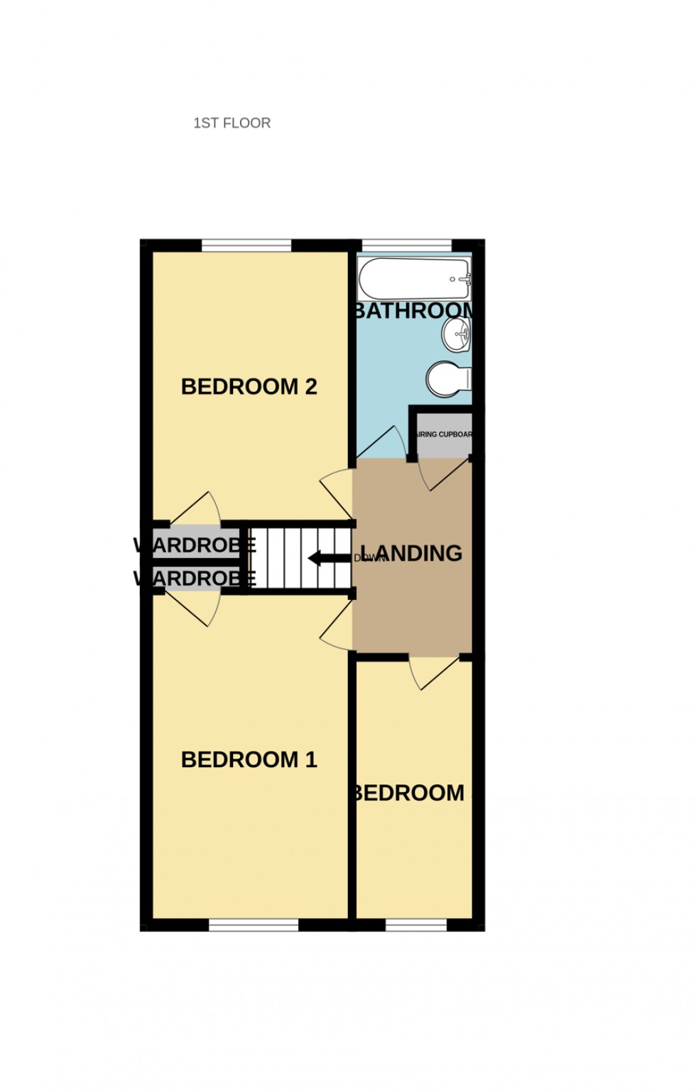 Floorplan for Robins Grove Crescent, Yateley
