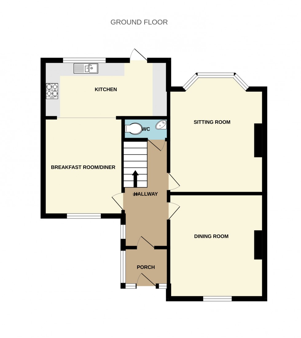 Floorplan for Phoenix Terrace, Hartley Wintney
