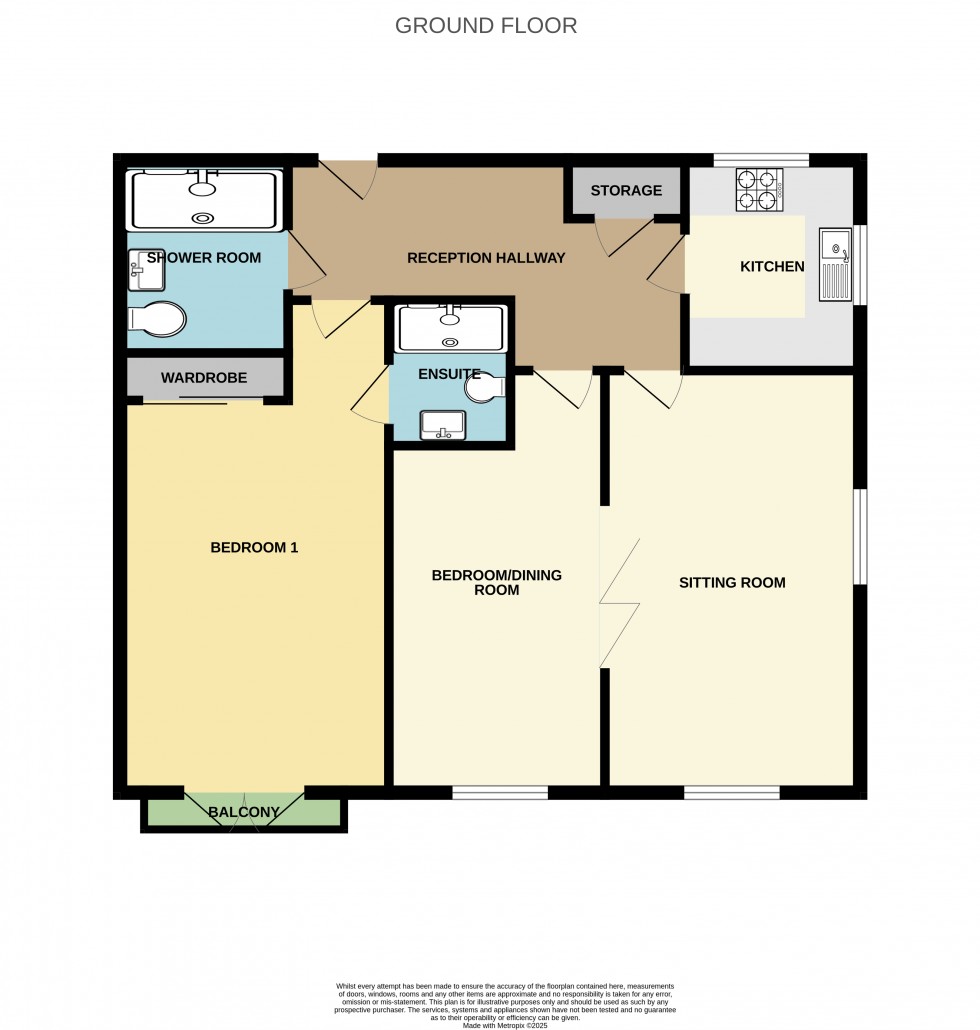 Floorplan for Fleur De Lis, Dairy Walk, Hartley Wintney