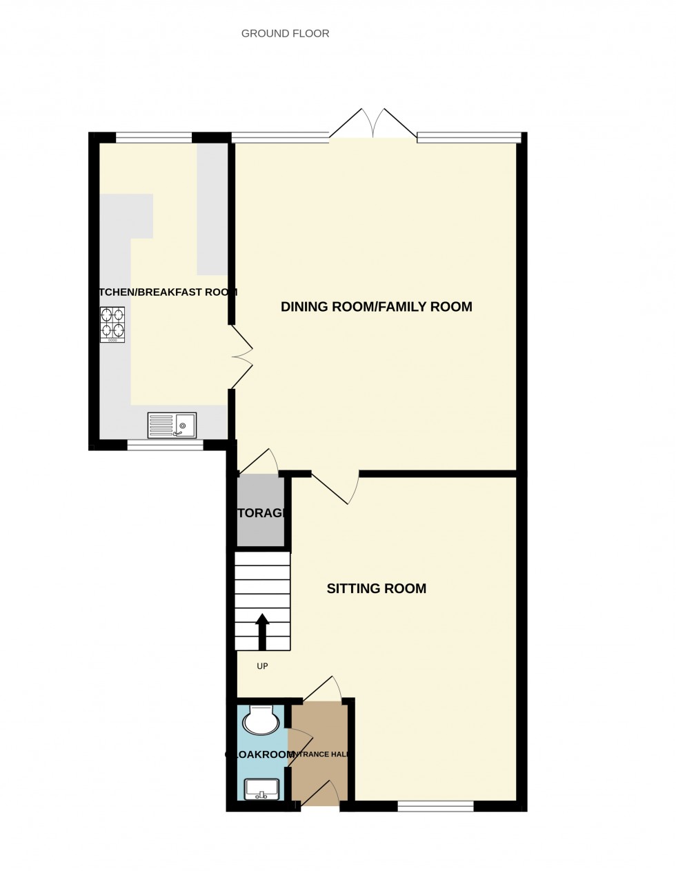 Floorplan for Damson Drive, Hartley Wintney