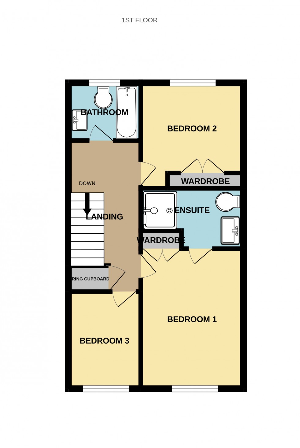 Floorplan for Damson Drive, Hartley Wintney