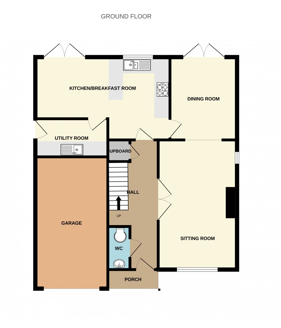 Floorplan for Dorset Crescent, Basingstoke