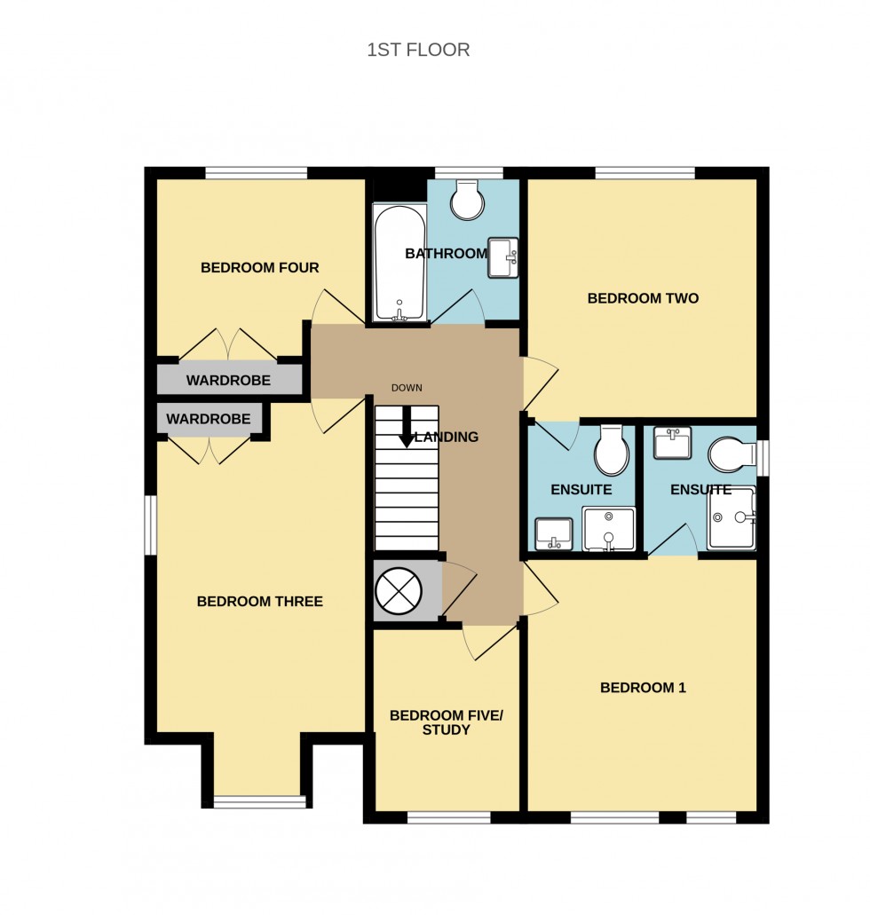 Floorplan for Dorset Crescent, Basingstoke