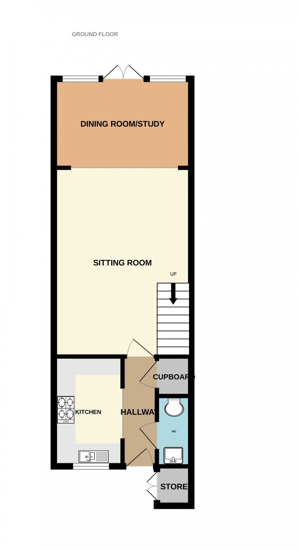 Floorplan for Damson Drive, Hartley Wintney