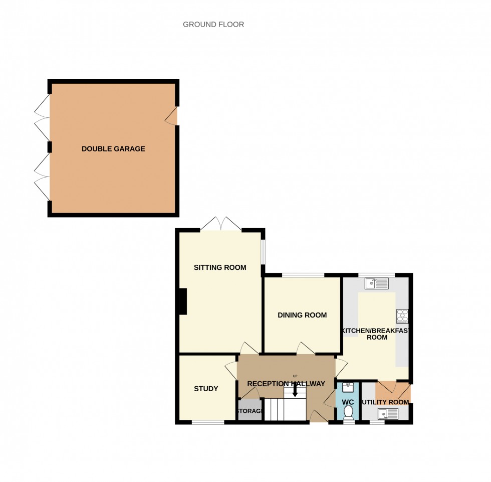Floorplan for Ivar Gardens, Lychpit, Basingstoke