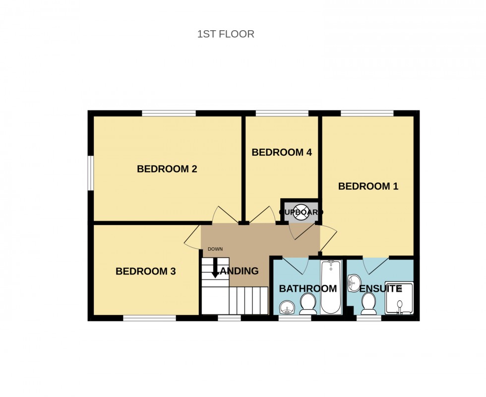 Floorplan for Ivar Gardens, Lychpit, Basingstoke