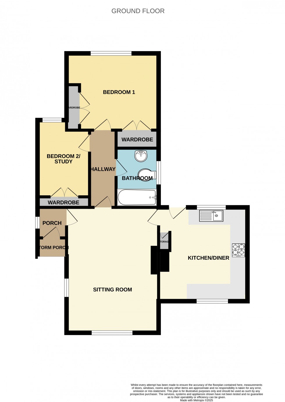 Floorplan for Sarah White Alm Houses, Broad Oak, Odiham