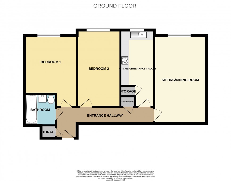 Floorplan for Burberry House, London Road, Hook