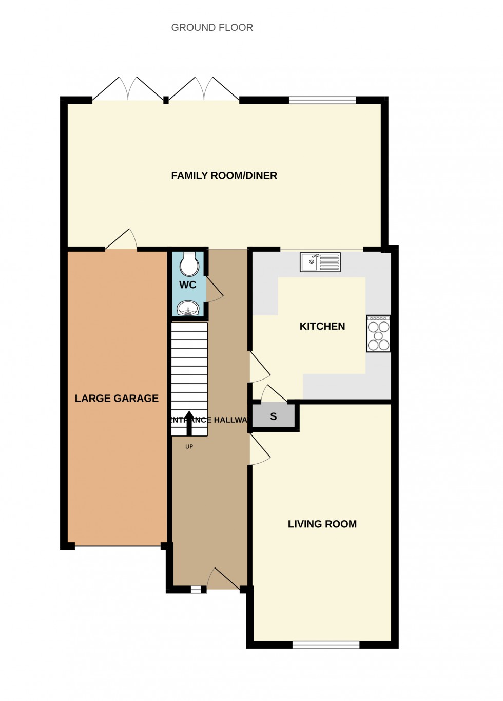 Floorplan for Mitchell Avenue, Hartley Wintney