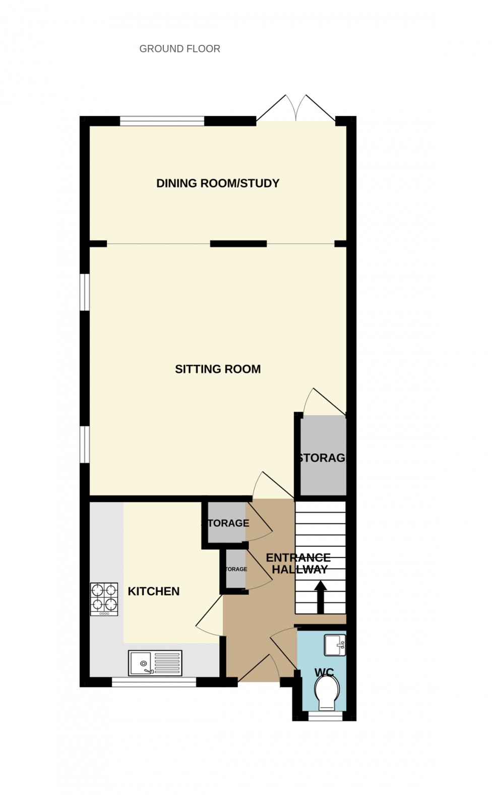 Floorplan for Harebell Close, Hartley Wintney