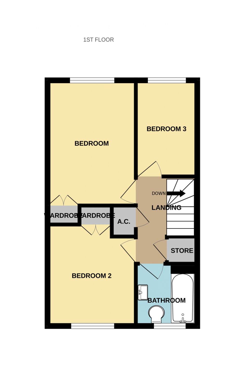 Floorplan for Harebell Close, Hartley Wintney