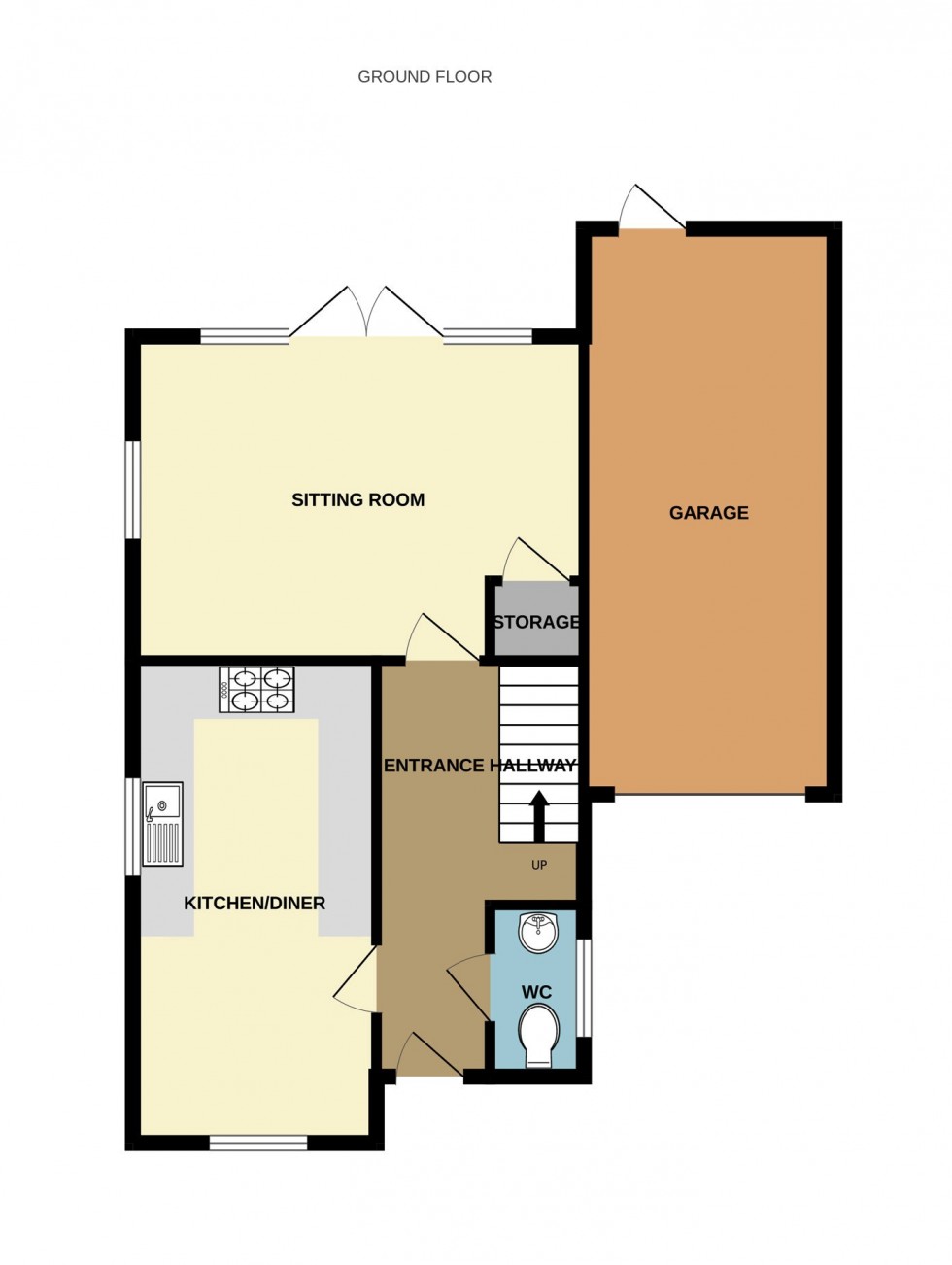 Floorplan for Baldwin Close, Hartley Wintney