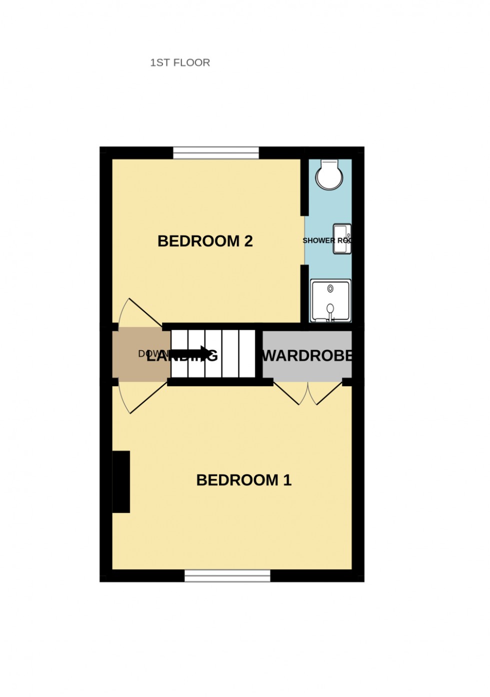 Floorplan for Hunts Cottages, Hunts Common, Hartley Wintney