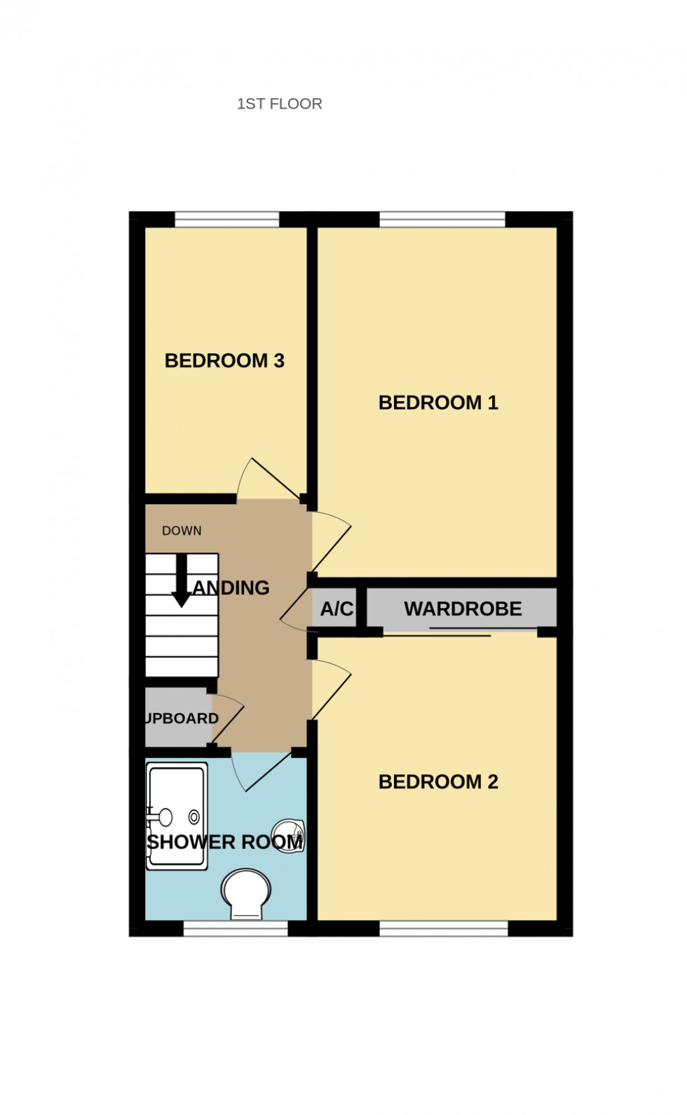 Floorplan for Harebell Close, Hartley Wintney