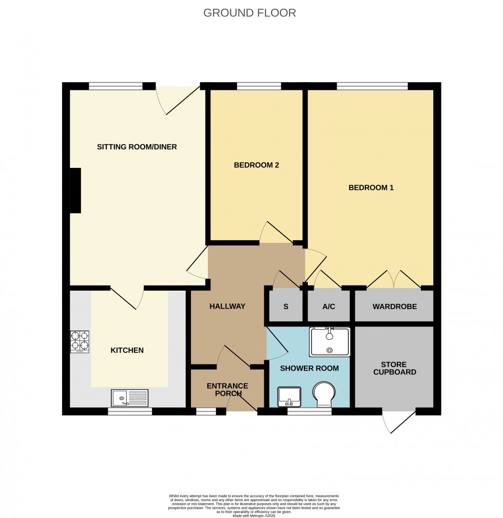 Floorplan for Priory Lane, Hartley Wintney