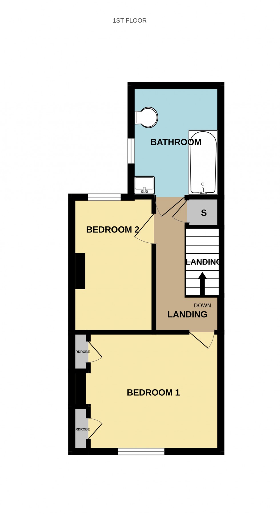 Floorplan for Oakland Terrace, Hartley Wintney