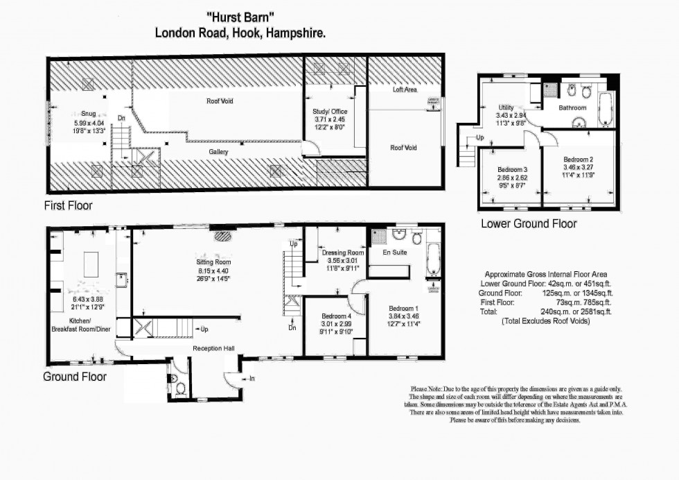 Floorplan for London Road, Hook