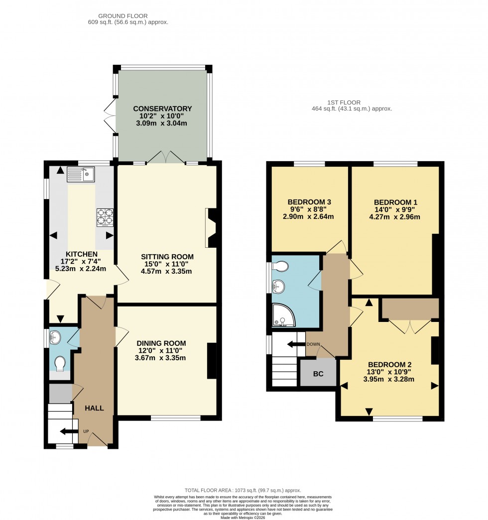 Floorplan for Lancaster Road, Basingstoke