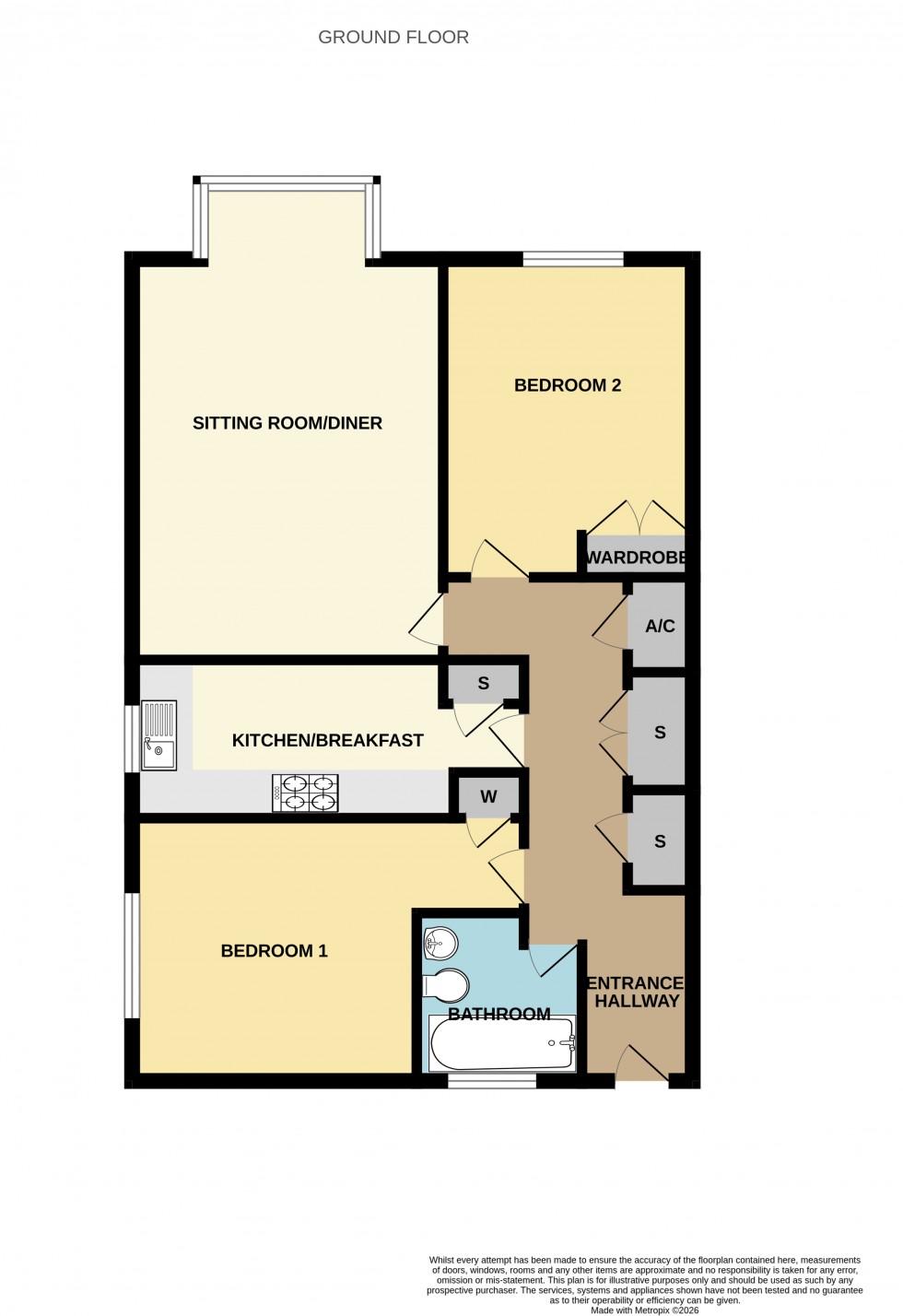 Floorplan for Kingswood Court, Kings Road, Fleet