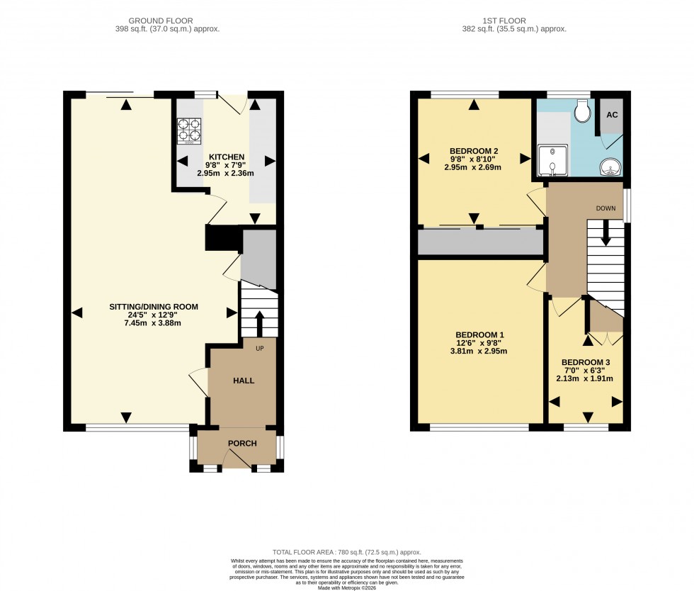 Floorplan for Brighton Hill, Basingstoke