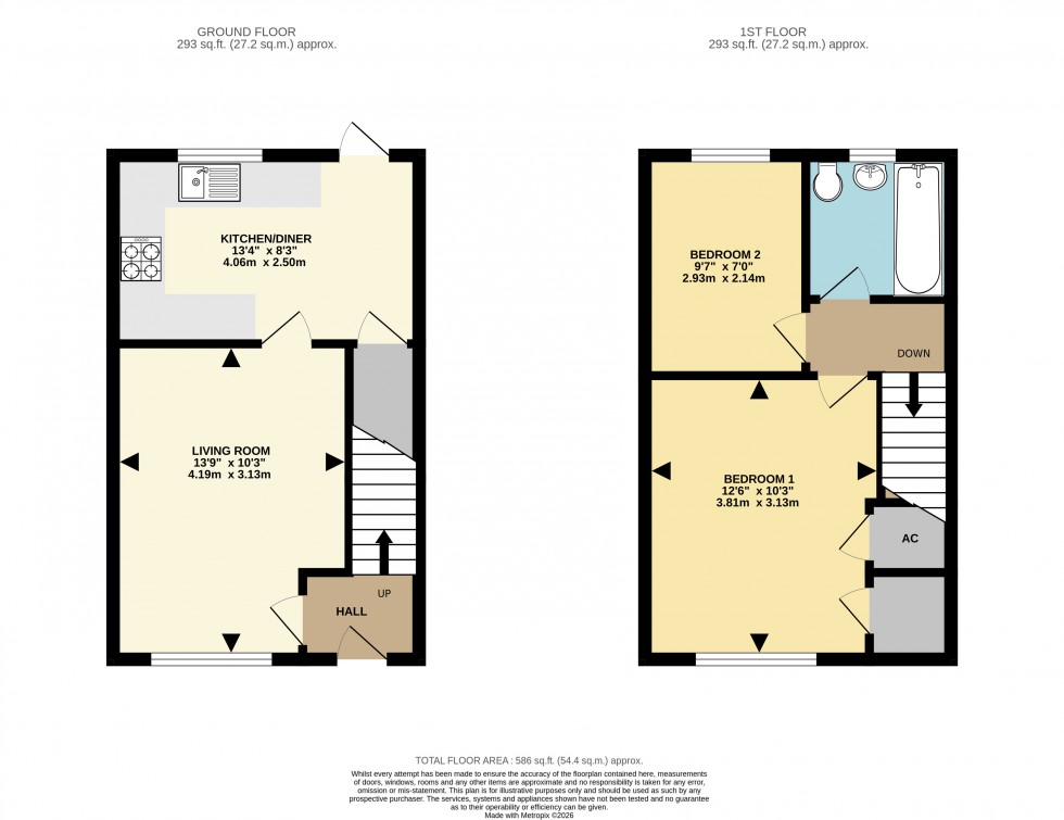Floorplan for Cropmark Way, Hatch Warren, Basingstoke