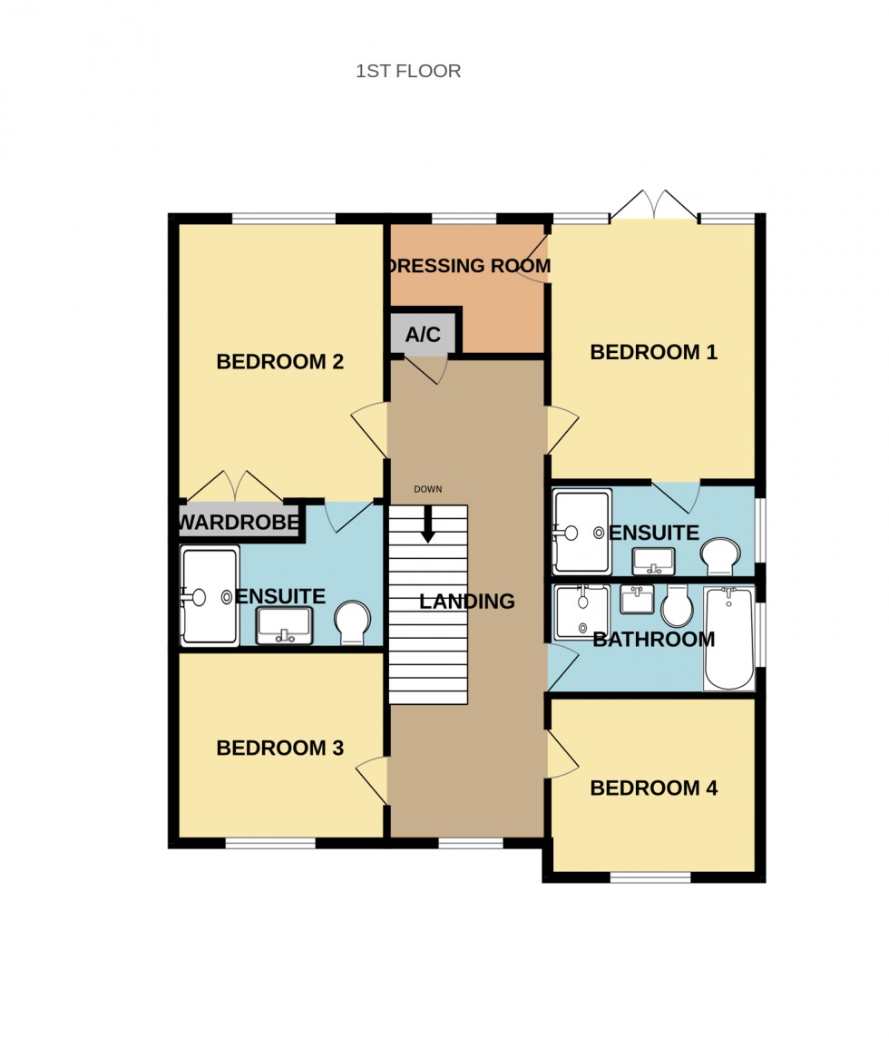 Floorplan for St. Legers Way, Riseley