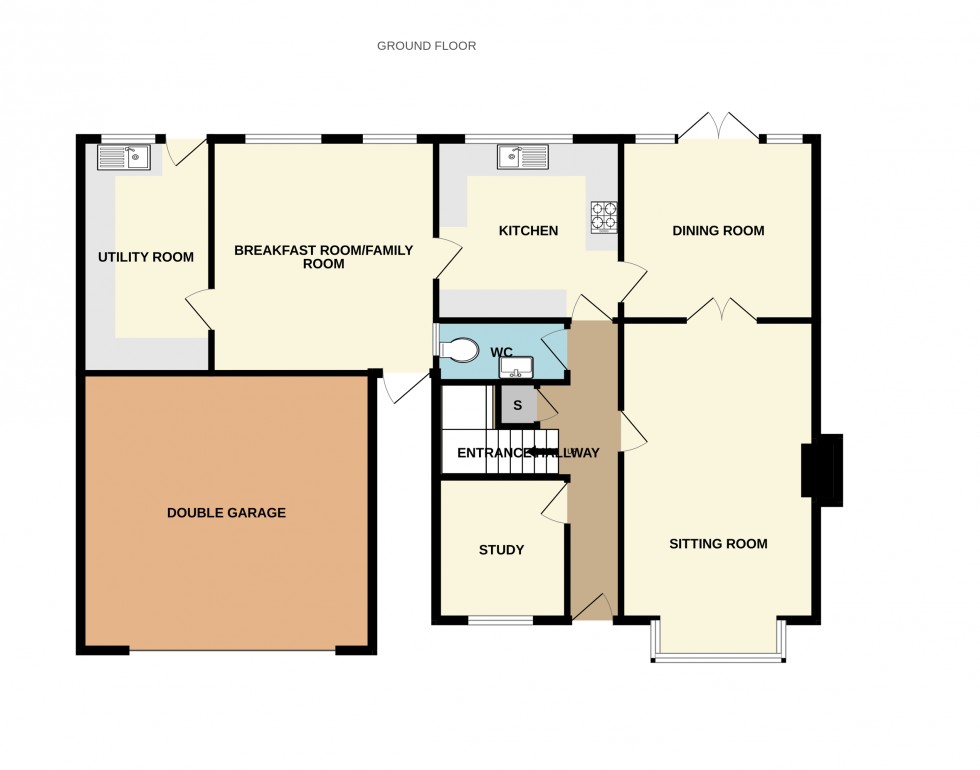Floorplan for Trefoil Close, Hartley Wintney