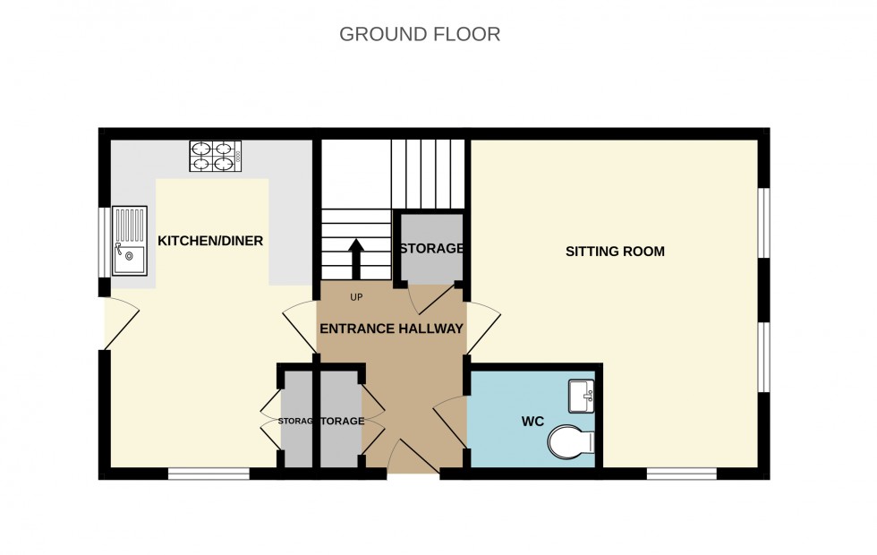 Floorplan for Vaughan Close, Hartley Wintney