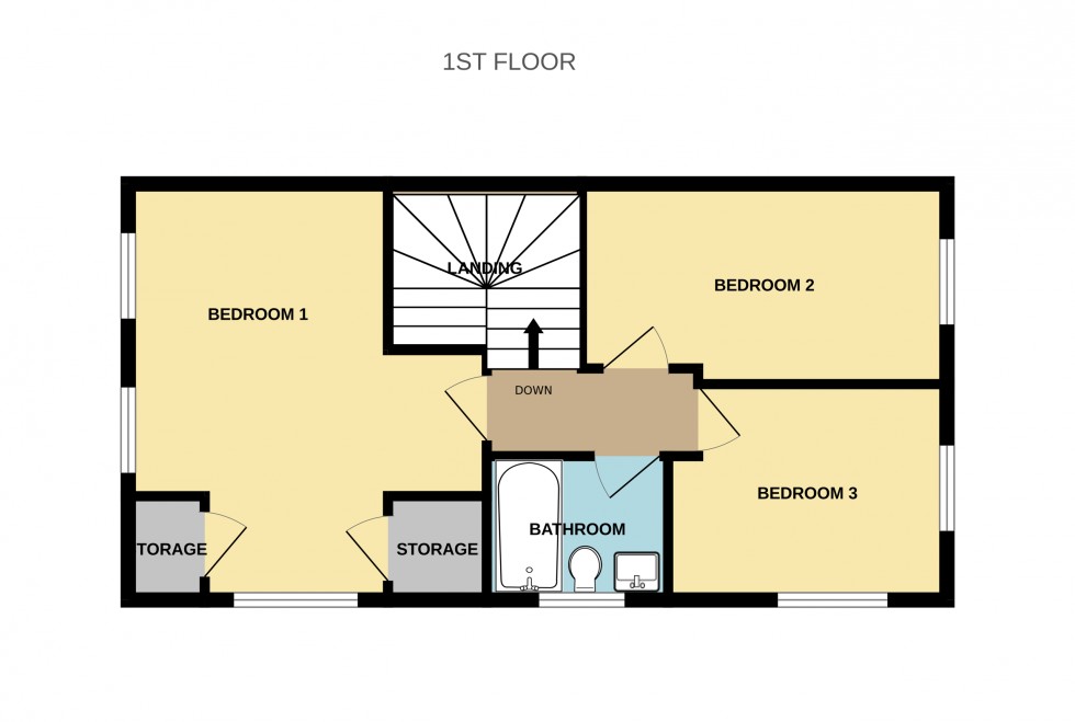 Floorplan for Vaughan Close, Hartley Wintney