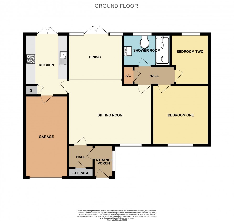 Floorplan for Freshwood Drive, Yateley