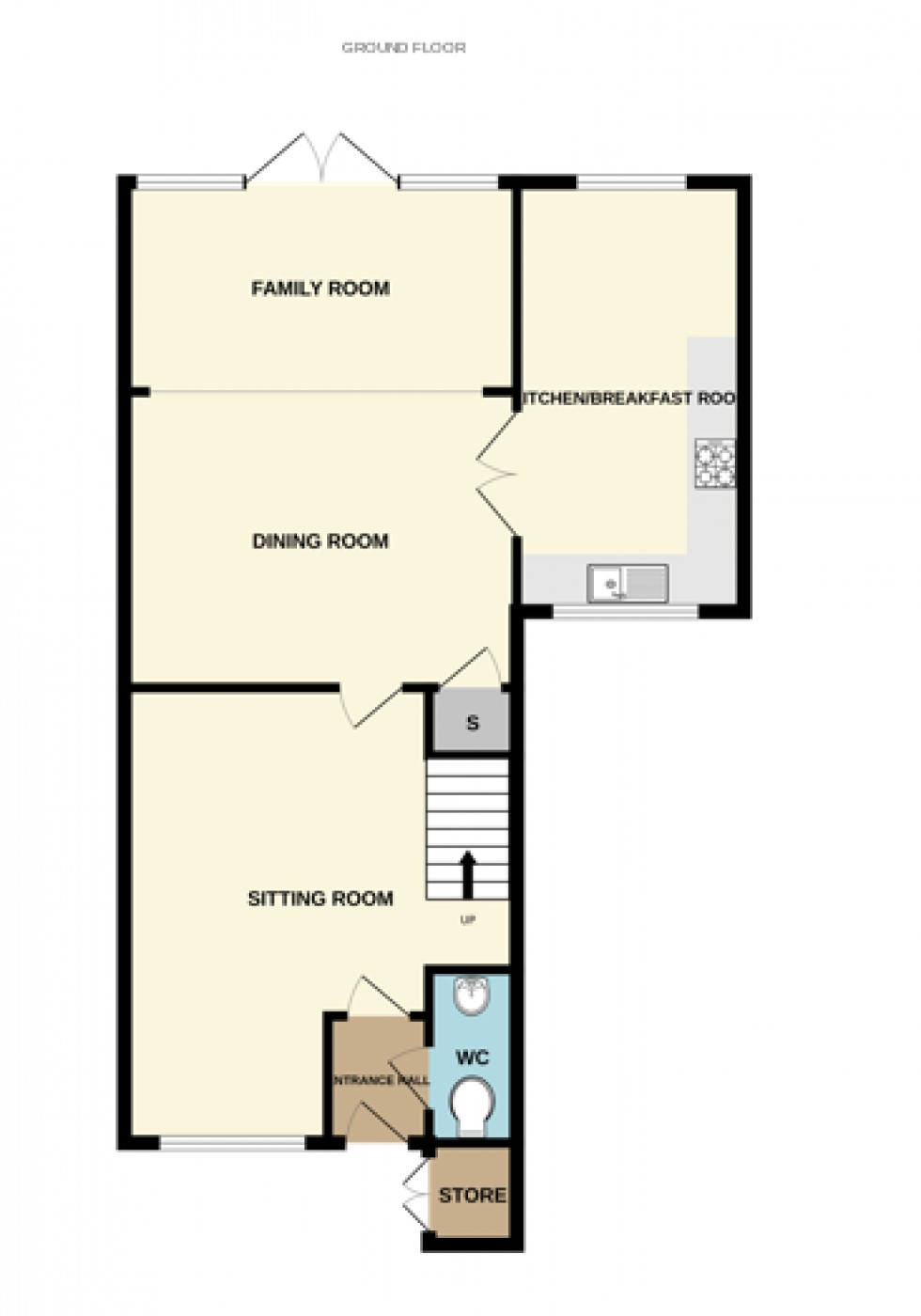 Floorplan for Damson Drive, Hartley Wintney