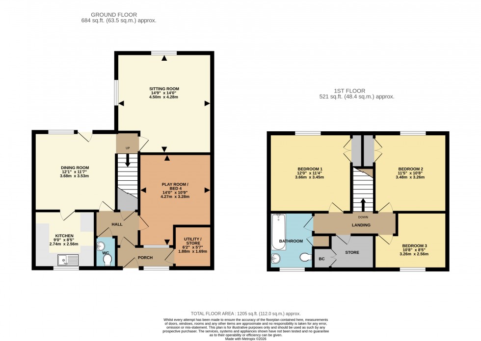 Floorplan for Popley, Basingstoke