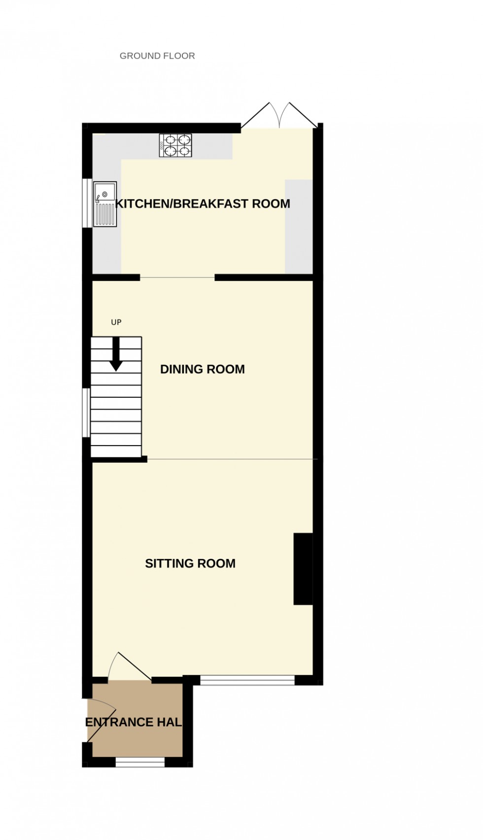 Floorplan for East View Cottages, London Road, Hartley Wintney