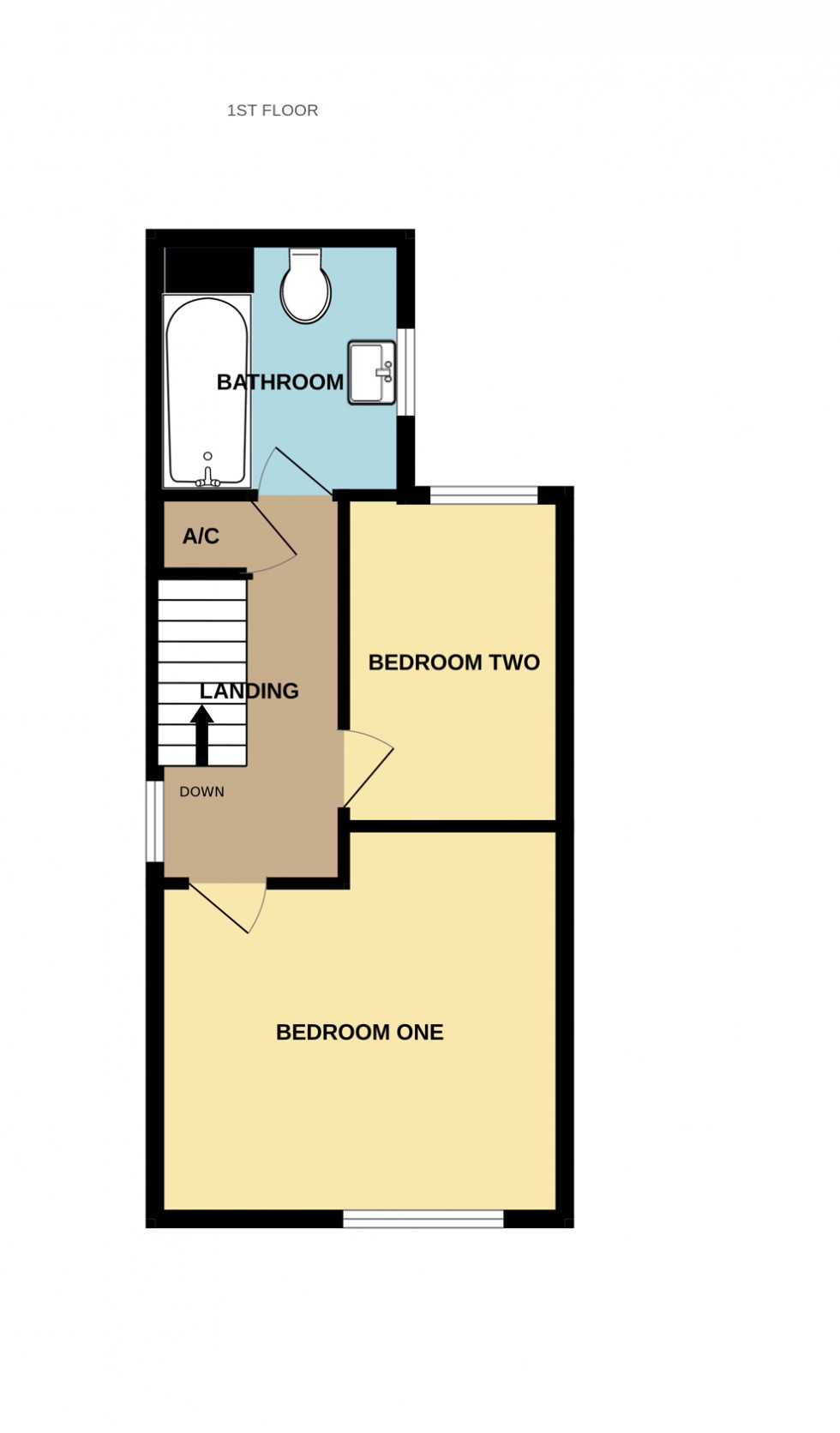 Floorplan for East View Cottages, London Road, Hartley Wintney