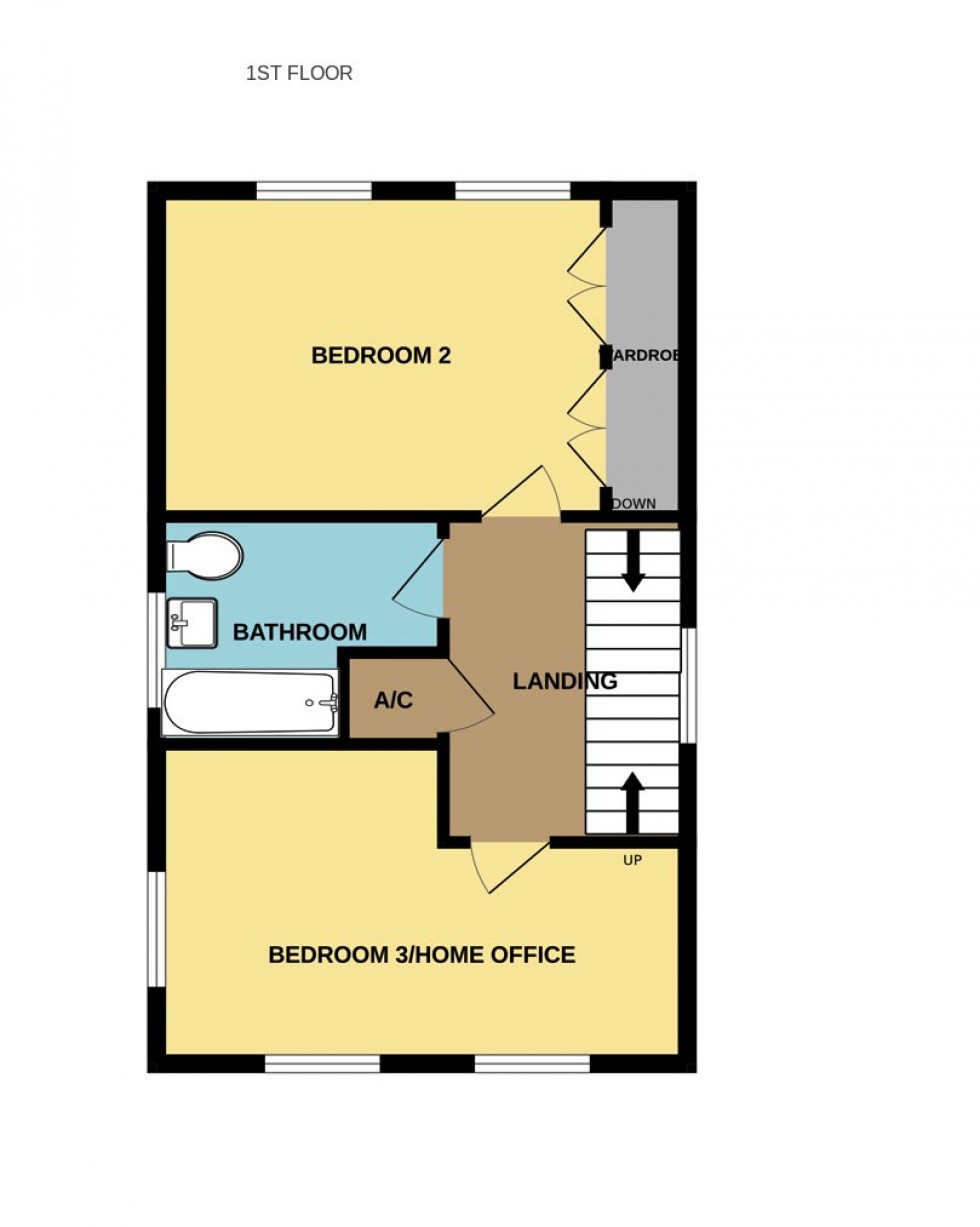 Floorplan for Dunnett Close, Hartley Wintney