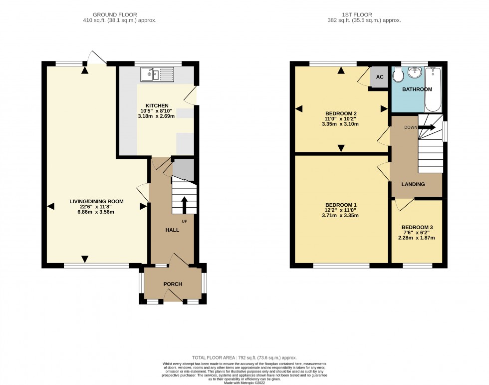 Floorplan for Band Hall Place, Hook